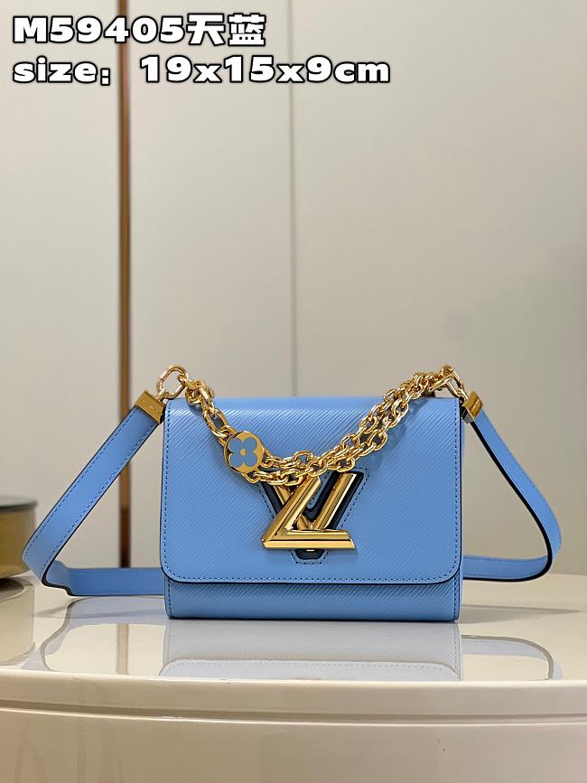 LV Twist bag M59405 sky blue 19*15*9cm - 1