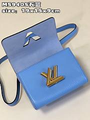 LV Twist bag M59405 sky blue 19*15*9cm - 4