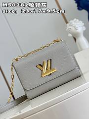 LV Twist Monogram bag M50282 grey 23*17*9.5cm - 5