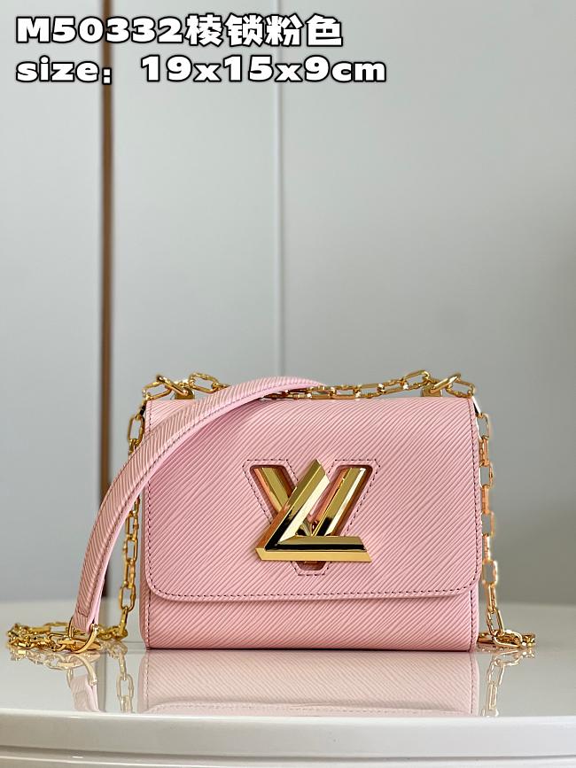 LV Twist Monogram bag M50332 pink 19*15*9cm - 1