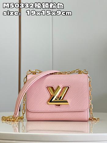 LV Twist Monogram bag M50332 pink 19*15*9cm