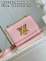 LV Twist Monogram bag M50332 pink 19*15*9cm - 3