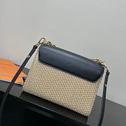 LV Twist MM BAG BLACK 23*17*9.5CM - 3