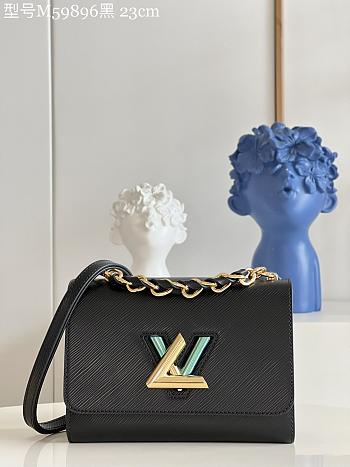 LV M59896 Twist bag black 23*17 *9.5cm