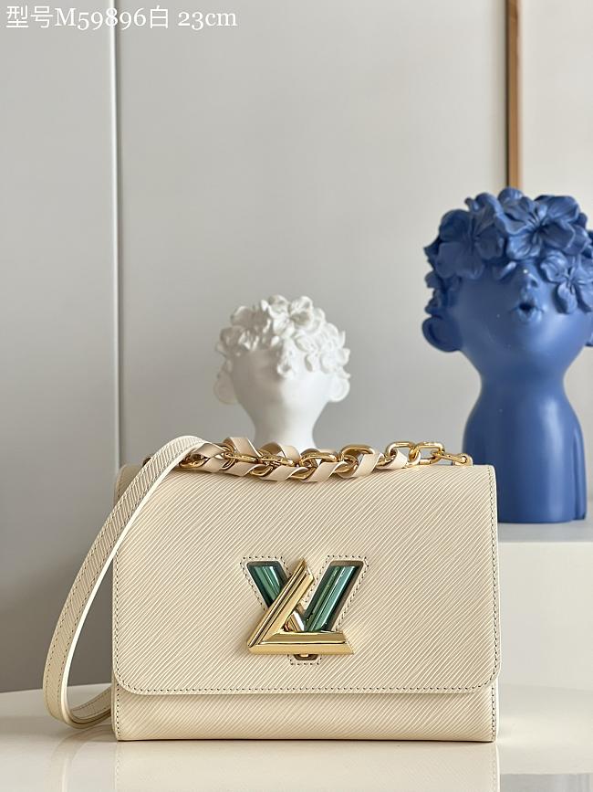 LV M59896 Twist bag white 23*17 *9.5cm - 1