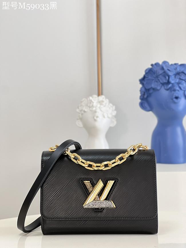 LV M59033 Twist bag black 23*17*9.5cm - 1