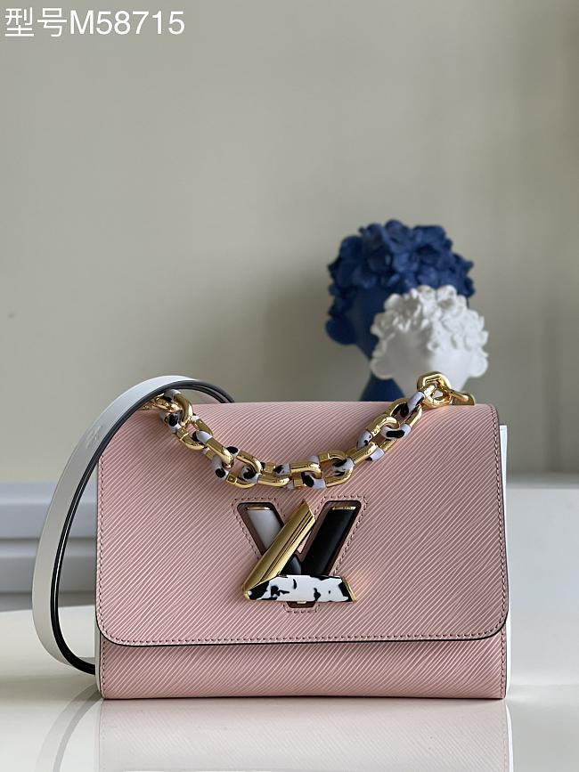 LV M58715  twist bag pink 23*17*9.5cm - 1