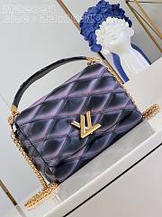 LV M23569 twist Nicolas Ghesquière BAG  Purple 23*16*10CM - 1