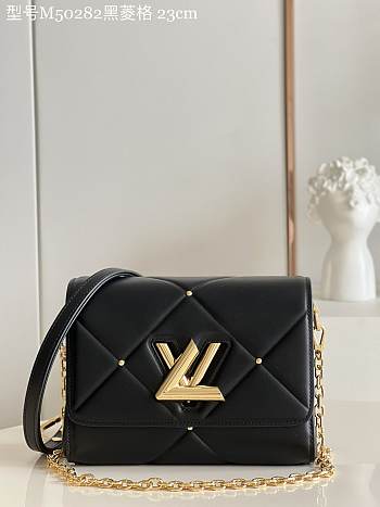 LV M5282 Twist bag black diamond 23*17*9.5