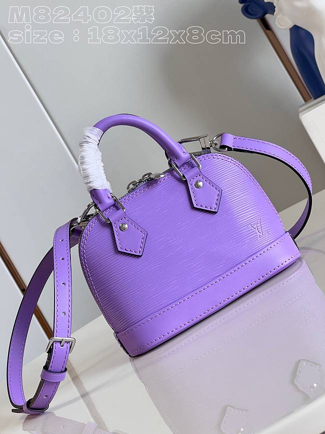 Louis Vuitton M82402 Nano Alma Provence Lilac 18*12*8cm - 1