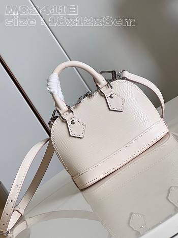 Louis Vuitton M82411 Nano Alma  White 18*12*8cm