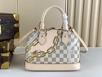 Louis Vuitton Alma BB Damier Azur Canvas  23.5* 17.5 *11.5 cm