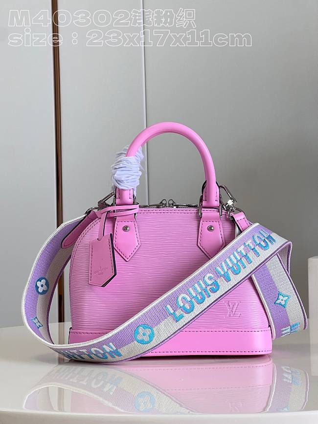 LV M40302 Alma BB bag pink 23.5*17.5*11.5cm - 1