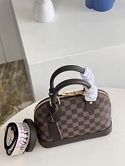 LV Alma BB bag M41221 pink brown ribbon 23.5*17.5*11.5cm - 3