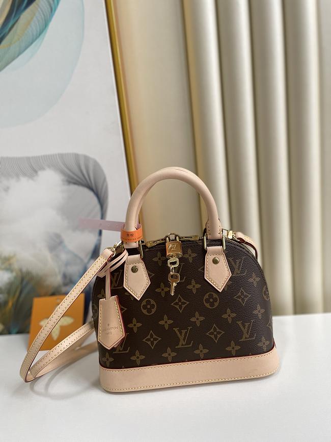 LV N41221 alam BB bag  pink belt  25*19*12cm - 1