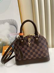 LV N41221 alam BB bag Brown belt 25*19*12cm - 1