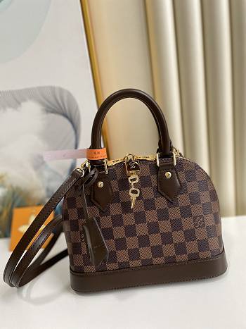 LV N41221 alam BB bag Brown belt 25*19*12cm