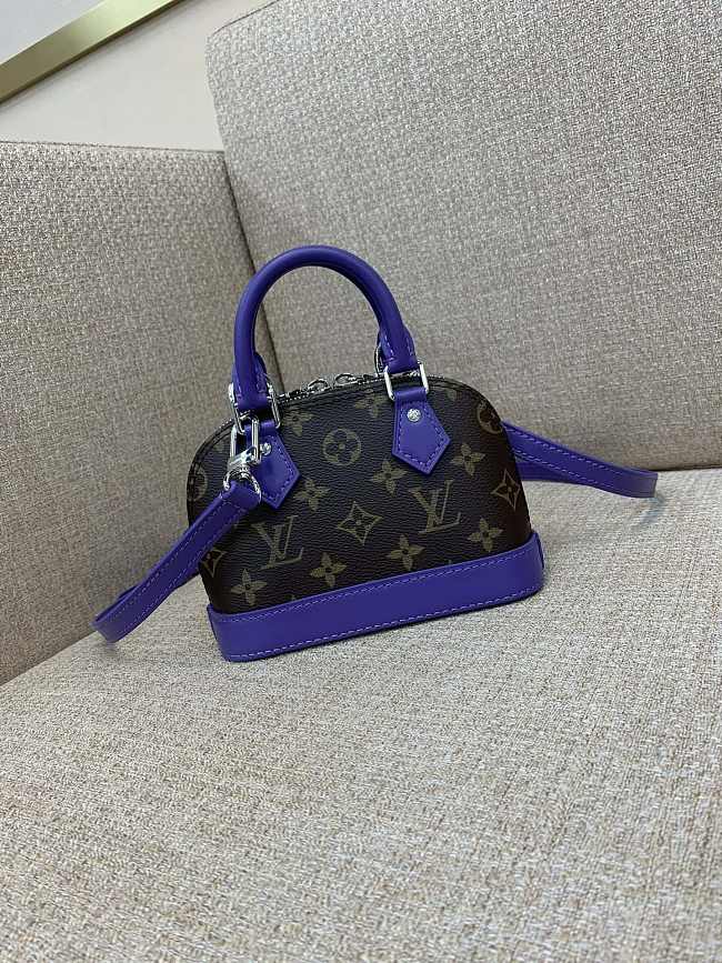 LV Nano Alma bag purple 18*12*8cm - 1