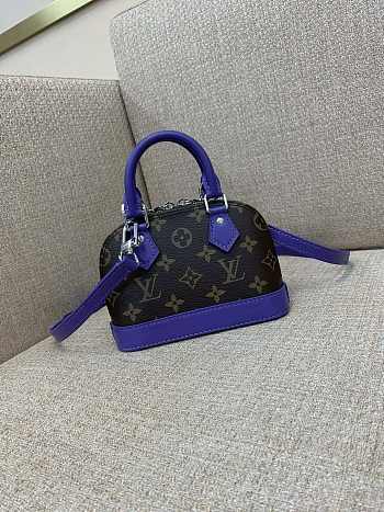 LV Nano Alma bag purple 18*12*8cm