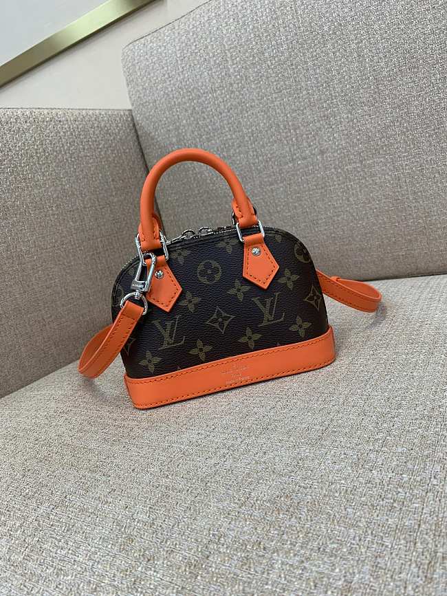 LV Nano Alma bag orange 18*12*8cm - 1