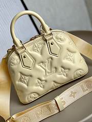 LV Alma BB bag wide shoulder straps Yellow 24.5*18*12cm - 3