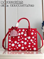 Louis Vuitton 45653 LV x YK Speedy Bandoulière 20 Red&White 25*19*11.5cm  - 1