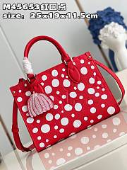 Louis Vuitton 45653 LV x YK Speedy Bandoulière 20 Red&White 25*19*11.5cm  - 4