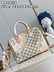 Louis Vuitton Speedy Bandoulière 25 Damier Azur coated canvas - 25 x 19 x 15 cm - 5