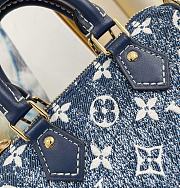 LV M81168 NANO Speedy Denim blue 16*10*7.5cm - 6