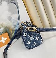 LV M81168 NANO Speedy Denim blue 16*10*7.5cm - 4