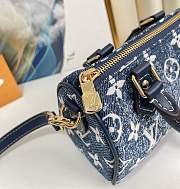 LV M81168 NANO Speedy Denim blue 16*10*7.5cm - 3