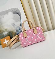 LV M81168 NANO Speedy pink 16*10*7.5cm - 1