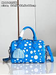 Louis Vuitton M46425 LV x YK Speedy Bandoulière 20 Blue&White 20.5 *13.5 *12 cm - 1