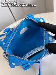 Louis Vuitton M46425 LV x YK Speedy Bandoulière 20 Blue&White 20.5 *13.5 *12 cm - 3