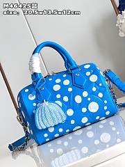 Louis Vuitton M46425 LV x YK Speedy Bandoulière 20 Blue&White 20.5 *13.5 *12 cm - 4