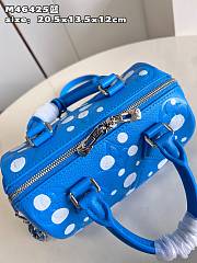 Louis Vuitton M46425 LV x YK Speedy Bandoulière 20 Blue&White 20.5 *13.5 *12 cm - 5