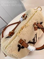 Louis Vuitton Speedy Bandoulière 25 Cream/Brown Shearling  25*19*15cm  - 2