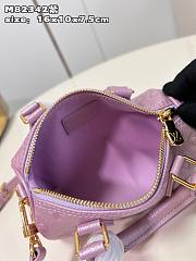 LV M82342 Nano Speedy bag purple 16*10*7.5cm  - 3