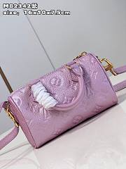 LV M82342 Nano Speedy bag purple 16*10*7.5cm  - 5