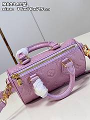 LV M82342 Nano Speedy bag purple 16*10*7.5cm  - 4