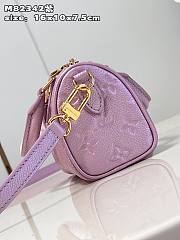 LV M82342 Nano Speedy bag purple 16*10*7.5cm  - 2