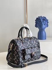 LV M20852 Speedy Shoulder 25 bag black  19*25*15cm - 4