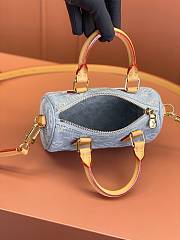 Louis Vuitton M11212 Nano Speedy Bag Sky Blue 16*10*7.5cm - 3