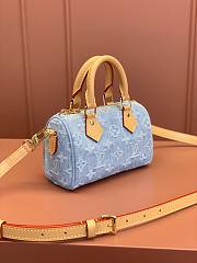 Louis Vuitton M11212 Nano Speedy Bag Sky Blue 16*10*7.5cm - 5