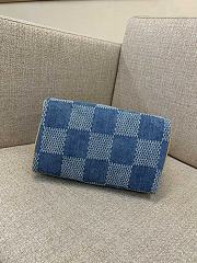 LV FW Nano speedy bag Denim blue  18*12*9cm - 2