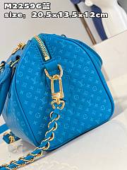 LV Nanogram Speedy 20 bag M22596  blue 20.5*13.5*12cm - 4