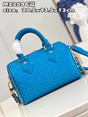 LV Nanogram Speedy 20 bag M22596  blue 20.5*13.5*12cm - 3