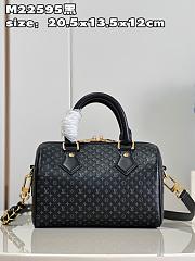 LV Nanogram Speedy 20 bag M22595  black 20.5*13.5*12cm - 1