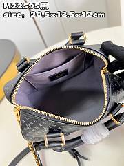 LV Nanogram Speedy 20 bag M22595  black 20.5*13.5*12cm - 5