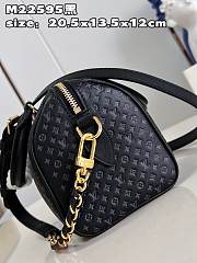 LV Nanogram Speedy 20 bag M22595  black 20.5*13.5*12cm - 4